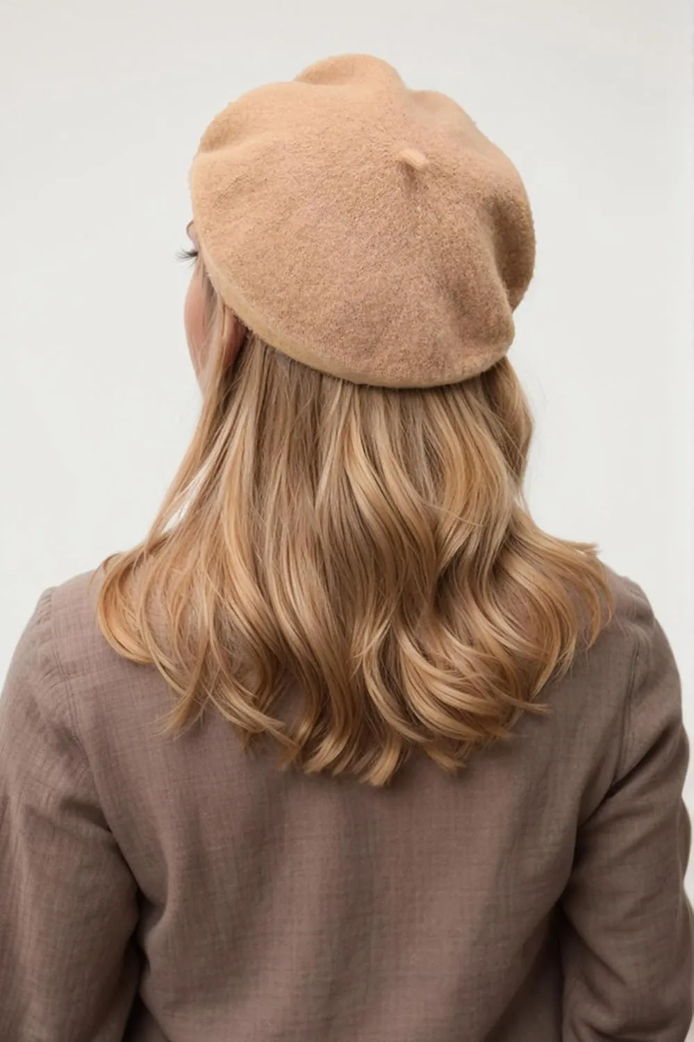 Women's Beret Hats - French Wool Blend Winter Cap, 70% Wool All-Season Soft Beret Hats for Women (Multi-Color)