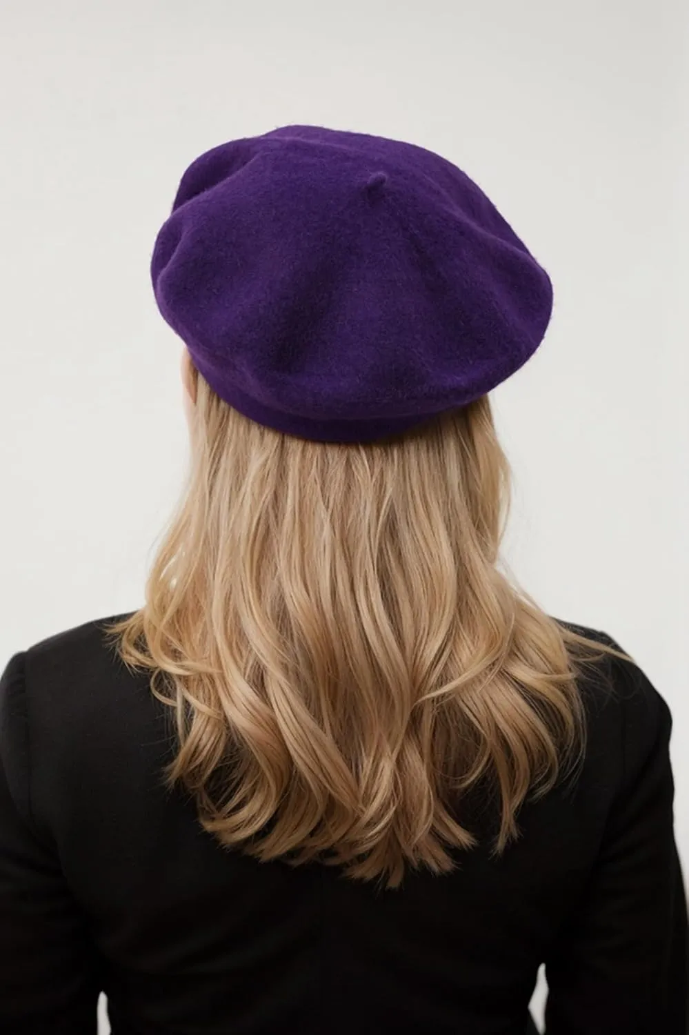 Women's Beret Hats - French Wool Blend Winter Cap, 70% Wool All-Season Soft Beret Hats for Women (Multi-Color)