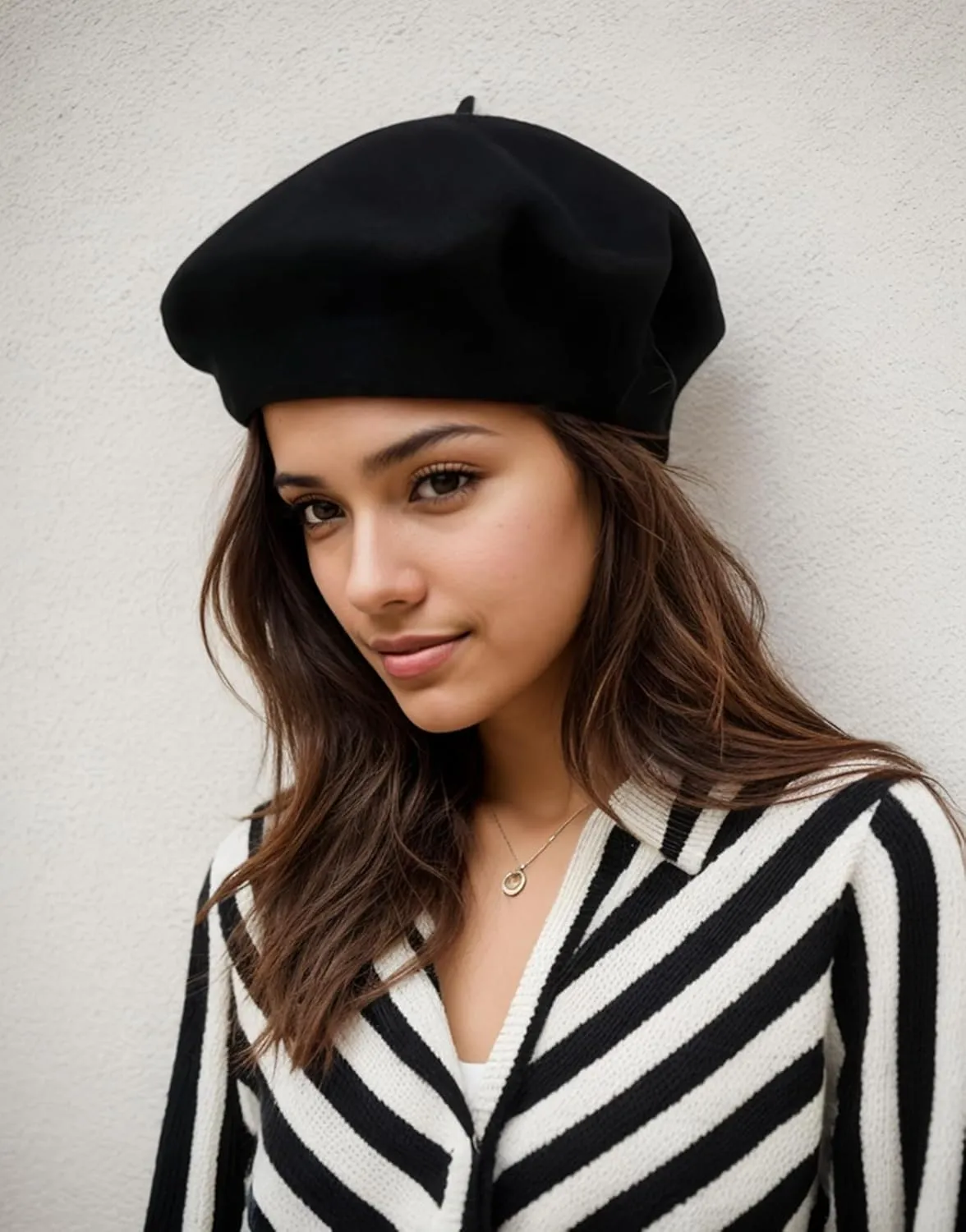 Women's Beret Hats - French Wool Blend Winter Cap, 70% Wool All-Season Soft Beret Hats for Women (Multi-Color)