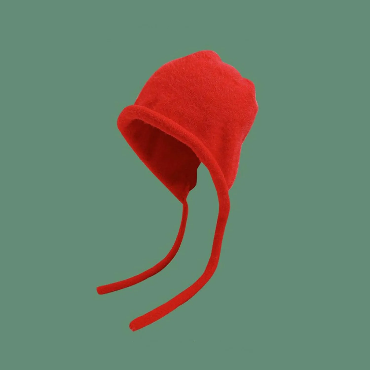 Women's Cute Crochet Beanie Ear Flap Winter Warm Knit Hat Plush Headband Ear Protection Lace Up Hat Cold Weather