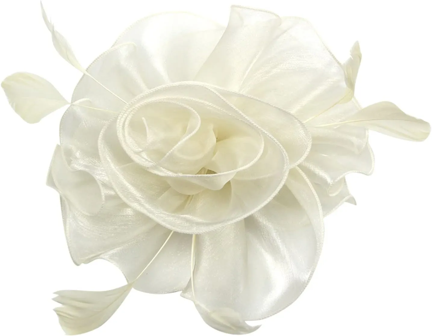 Women's Fascinators Feather Flower Hair Headband Clip Cocktail Wedding Headpiece Headband Hat
