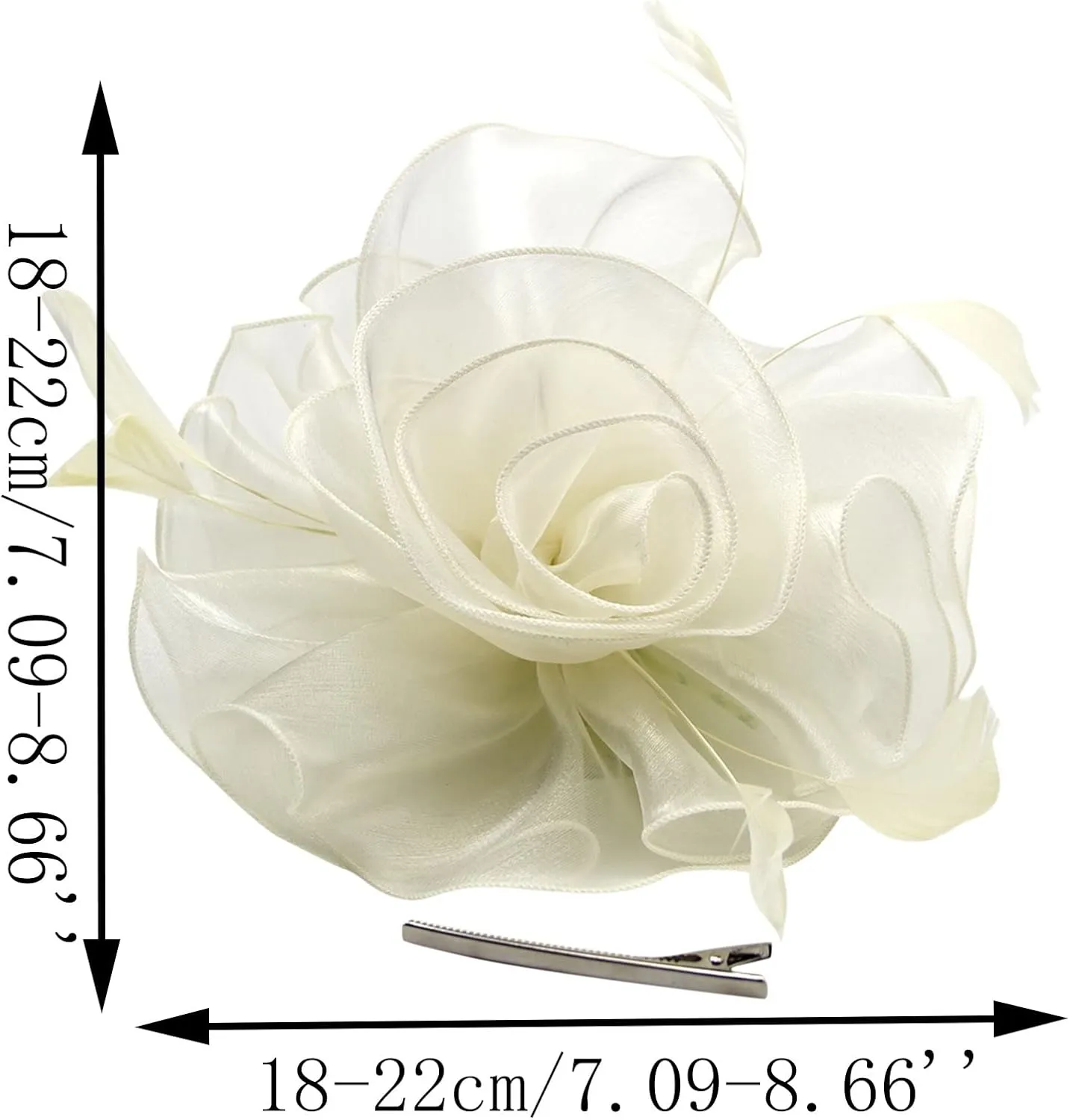 Women's Fascinators Feather Flower Hair Headband Clip Cocktail Wedding Headpiece Headband Hat