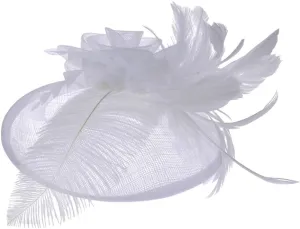 Women's Feather Flower Fascinators Tea Party Hats for Women Vintage Headband Fascinator Wedding Cocktail Hair Clip