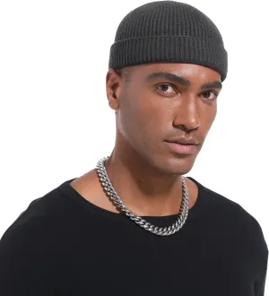 Wool Cuffed Beanie for Men Unisex Knit Watch Cap Thin Fisherman Beanies