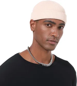 Wool Cuffed Beanie for Men Unisex Knit Watch Cap Thin Fisherman Beanies