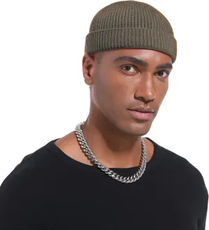 Wool Cuffed Beanie for Men Unisex Knit Watch Cap Thin Fisherman Beanies