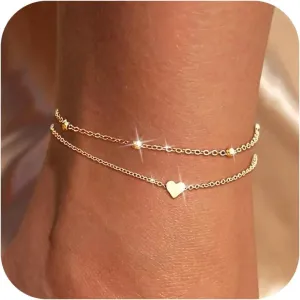 YANCHUN Anklets for Women Waterproof Sea Shell Starfish Ankle Bracelets Summer Beach Dresses for Women 2025 Vacation