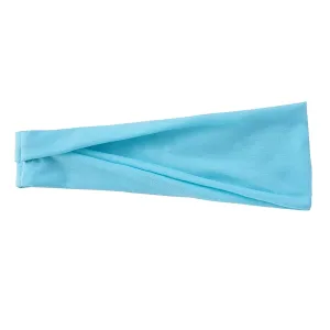 YOLAI Black Stretchy Headbands for Women Cotton Headband Non-Slip Elastic Head Wrap Holder Hair Accessories (Blue, One Size)