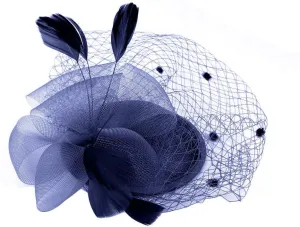 YOLAI Fascinator Hat for Women Tea Party Wedding Kenturky Derby Headband 1920S Fascinator Hat Vintage Hair Clips