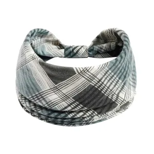 YOLAI Wide Headbands for Women Non Slip Headband for Hair Boho Soft Elastic Hair Bands Women Hair Accessories (Grey, One Size)