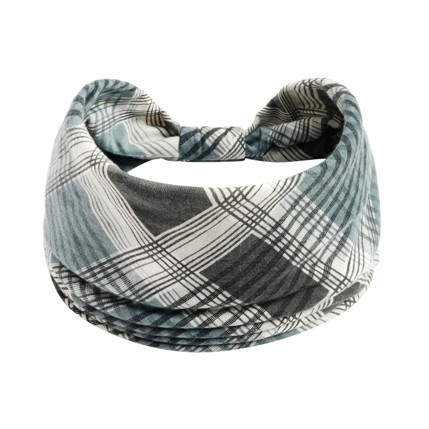 YOLAI Wide Headbands for Women Non Slip Headband for Hair Boho Soft Elastic Hair Bands Women Hair Accessories (Grey, One Size)