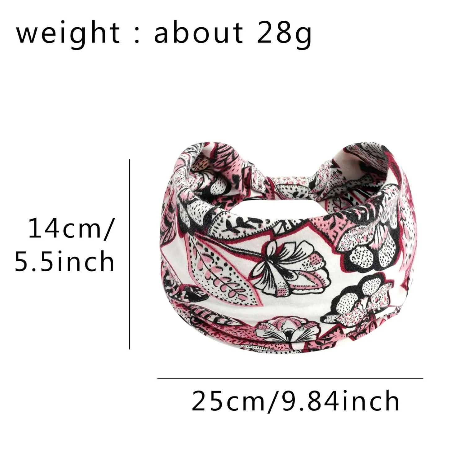 YOLAI Wide Headbands for Women Non Slip Headband for Hair Boho Soft Elastic Hair Bands Women Hair Accessories (Grey, One Size)